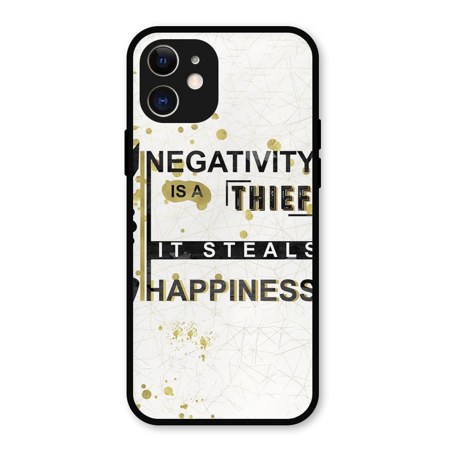 Negativity Thief Metal Back Case for iPhone 12