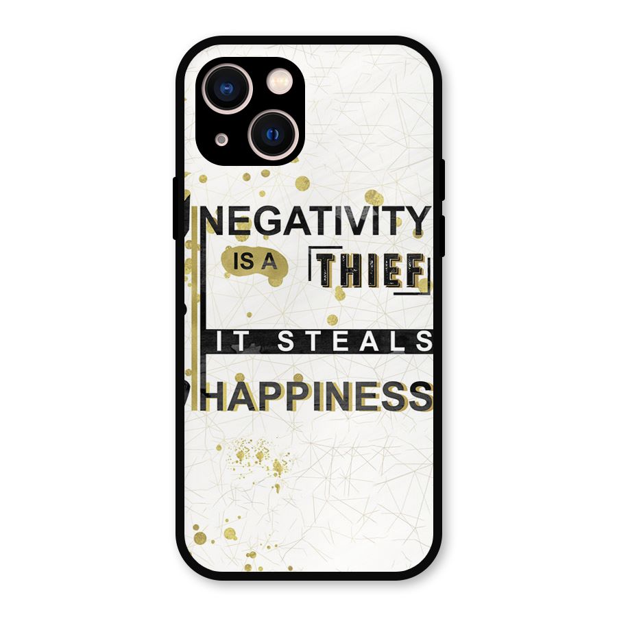Negativity Thief Metal Back Case for iPhone 13