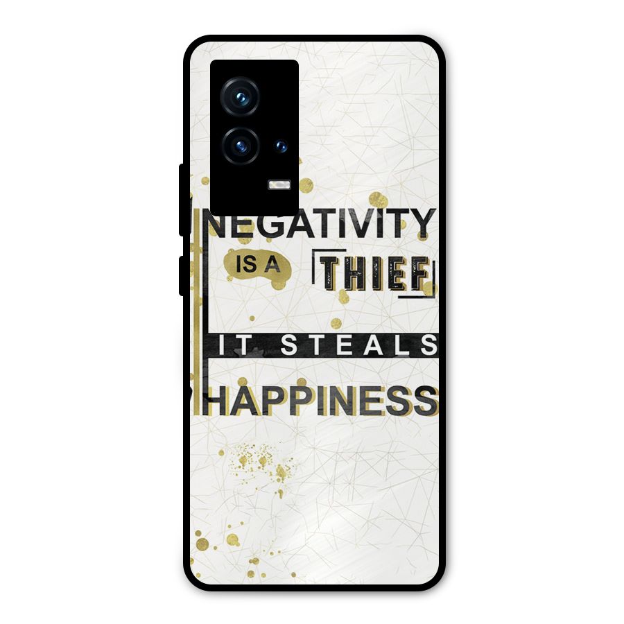 Negativity Thief Metal Back Case for iQOO 9 5G