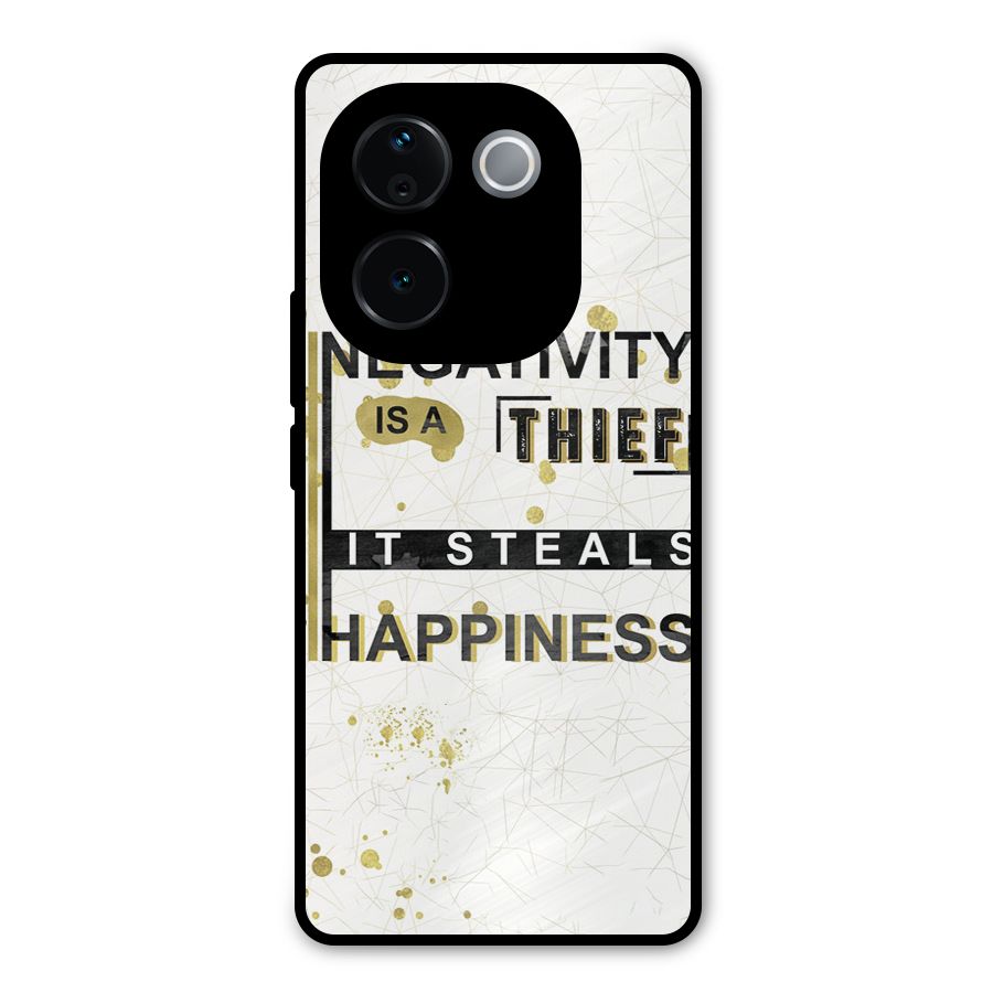 Negativity Thief Metal Back Case for iQOO Z9s Pro