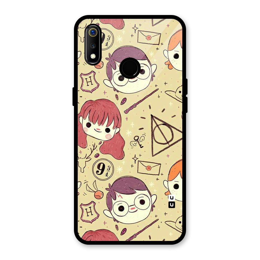 Nerds Glass Back Case for Realme 3