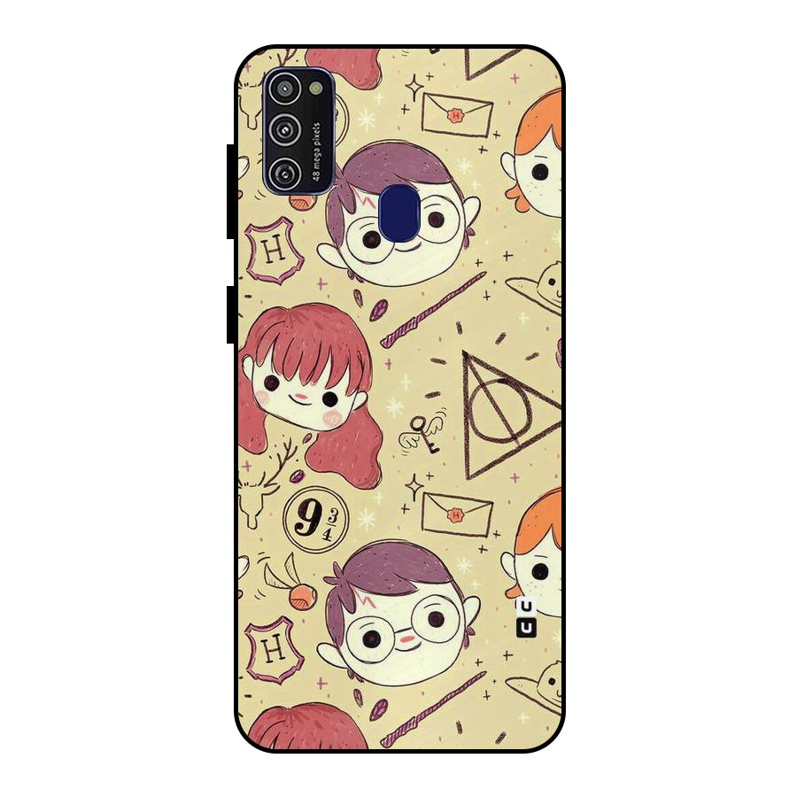 Nerds Metal Back Case for Galaxy M21