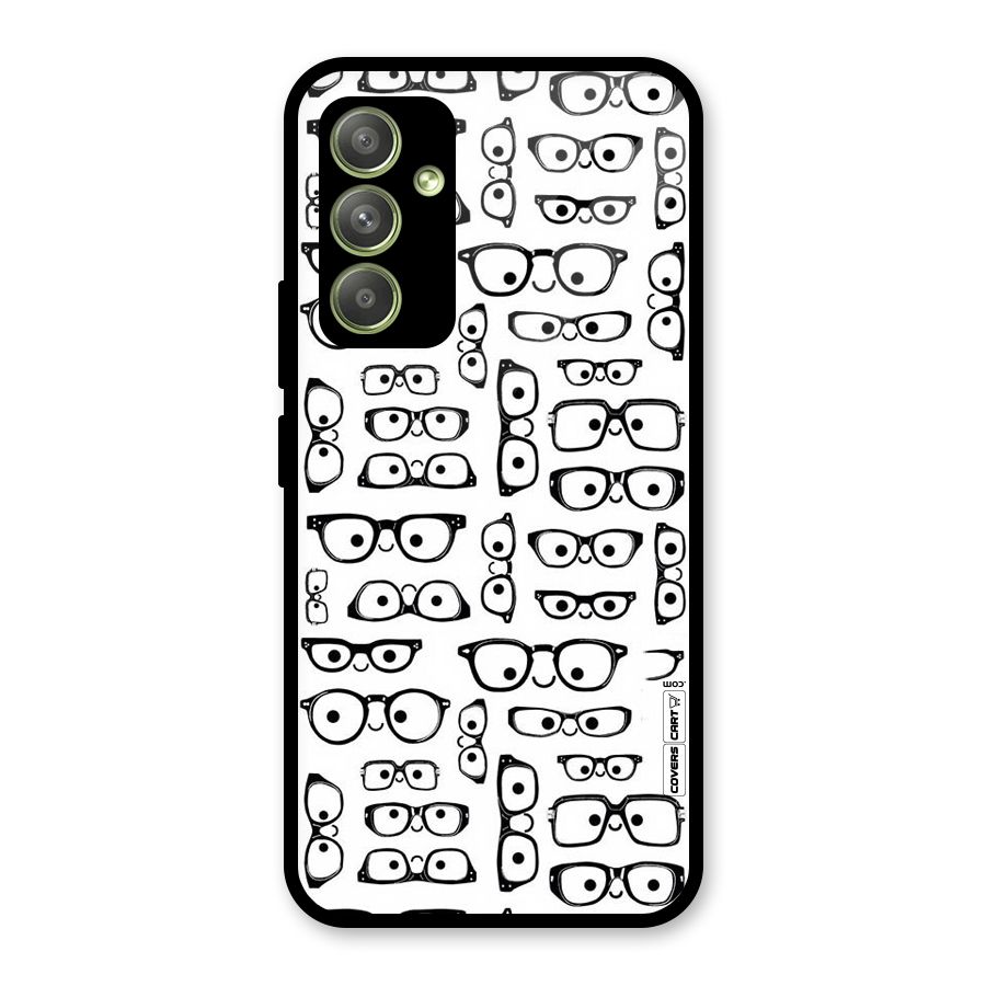 Nerdy Specs Glass Back Case for Galaxy A54