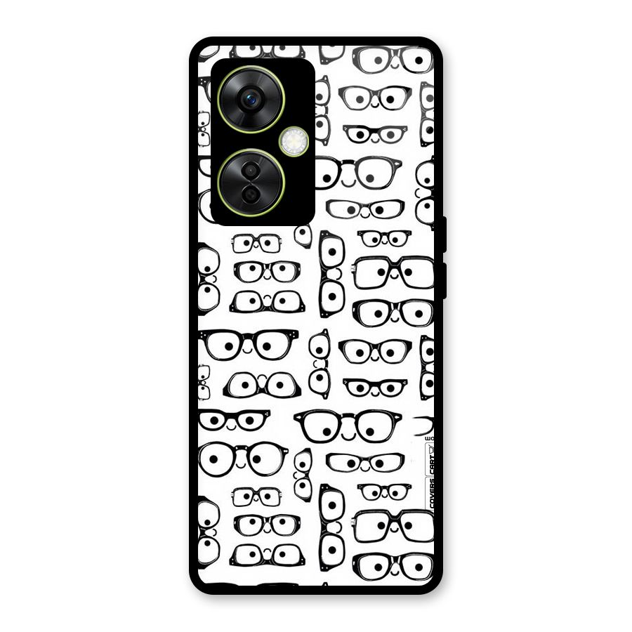 Nerdy Specs Glass Back Case for OnePlus Nord CE 3 Lite