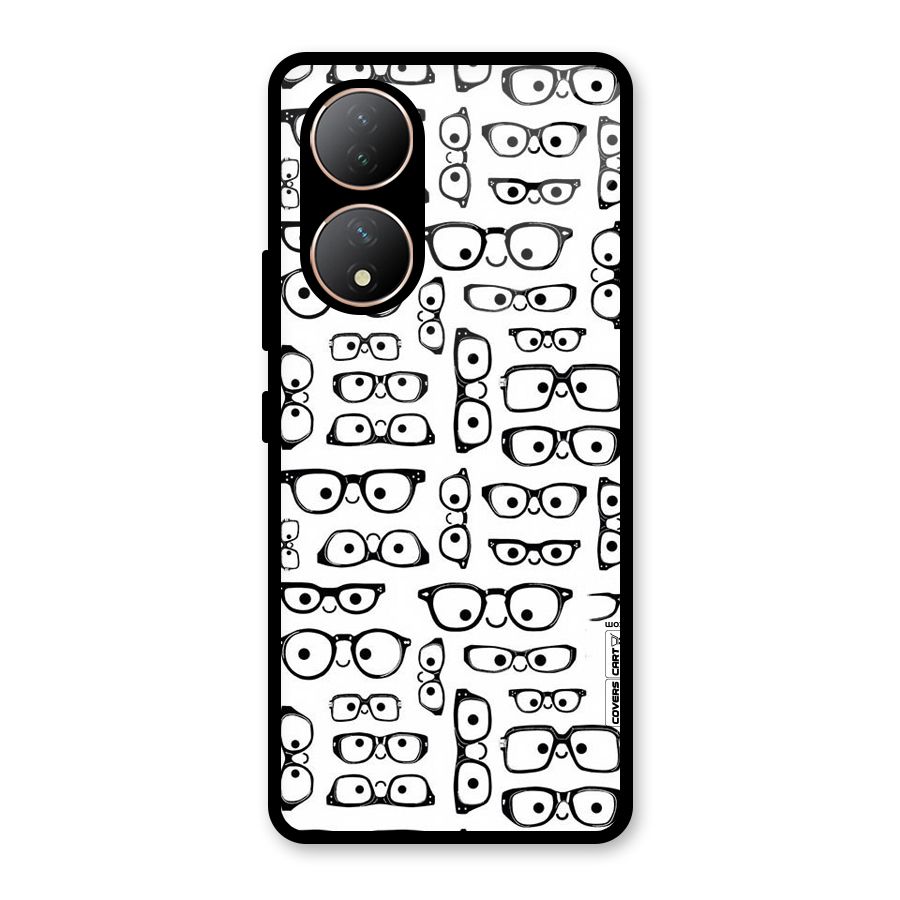 Nerdy Specs Glass Back Case for Vivo T2