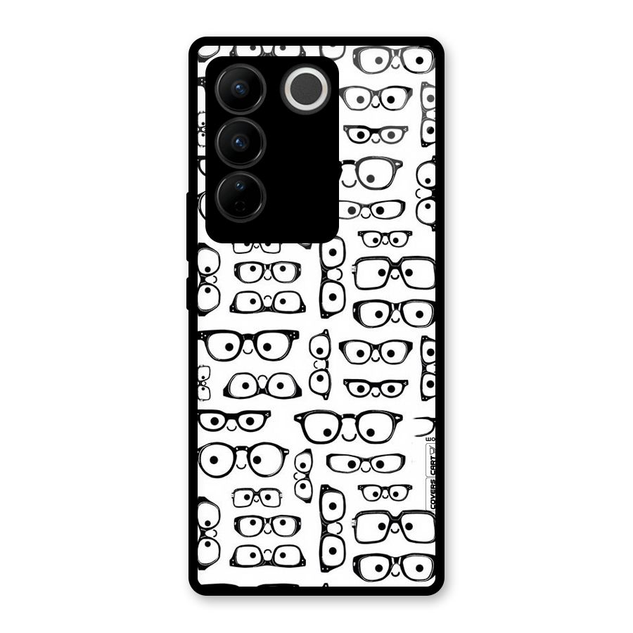 Nerdy Specs Glass Back Case for Vivo V27 Pro