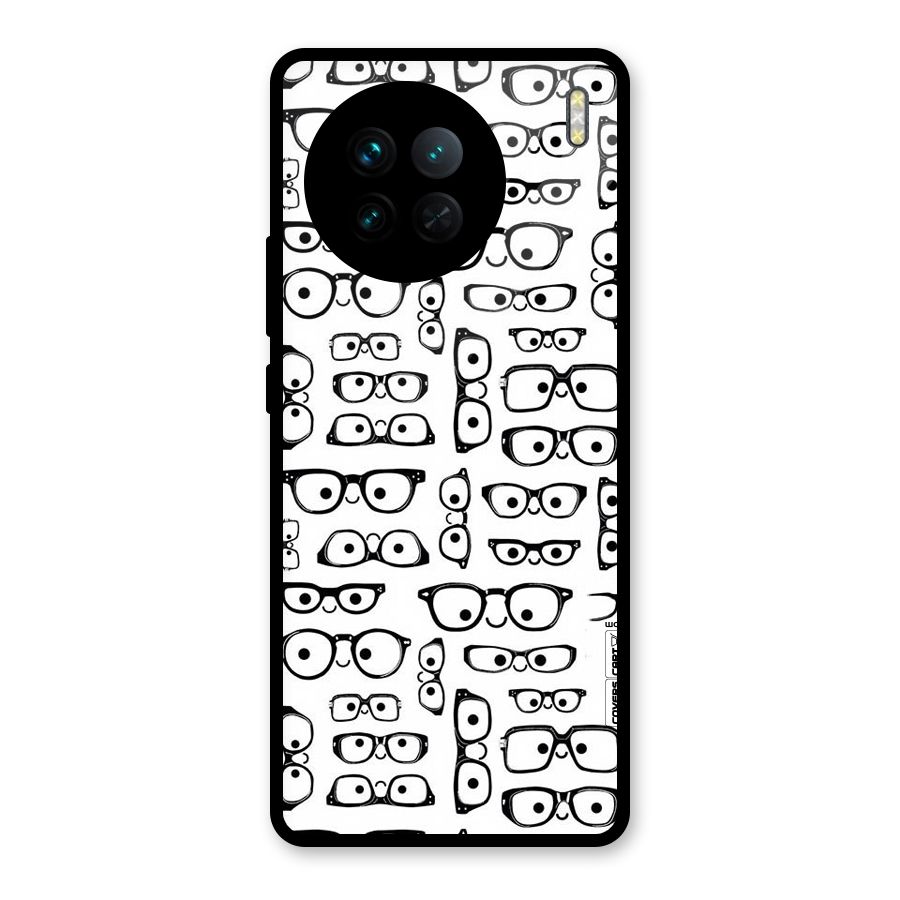 Nerdy Specs Glass Back Case for Vivo X90