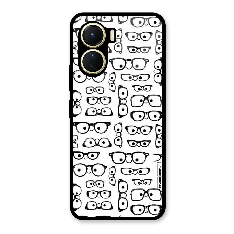 Nerdy Specs Glass Back Case for Vivo Y16