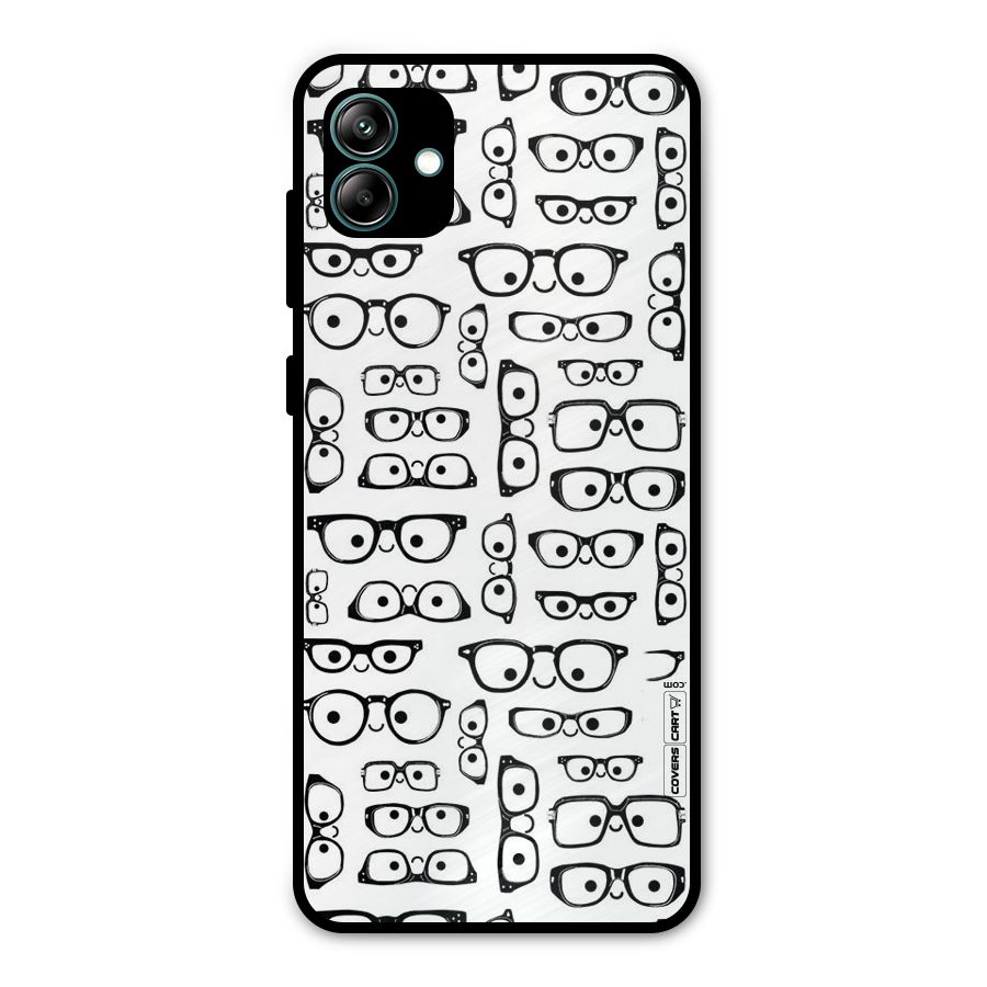 Nerdy Specs Metal Back Case for Galaxy A04
