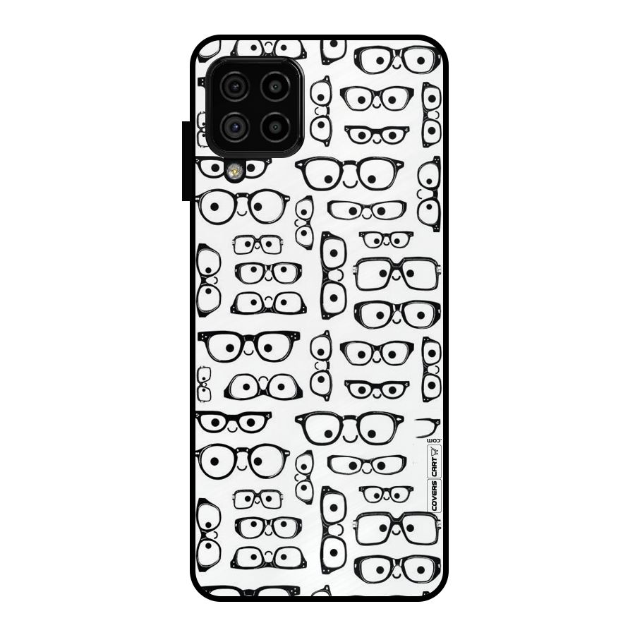 Nerdy Specs Metal Back Case for Galaxy A22 4G