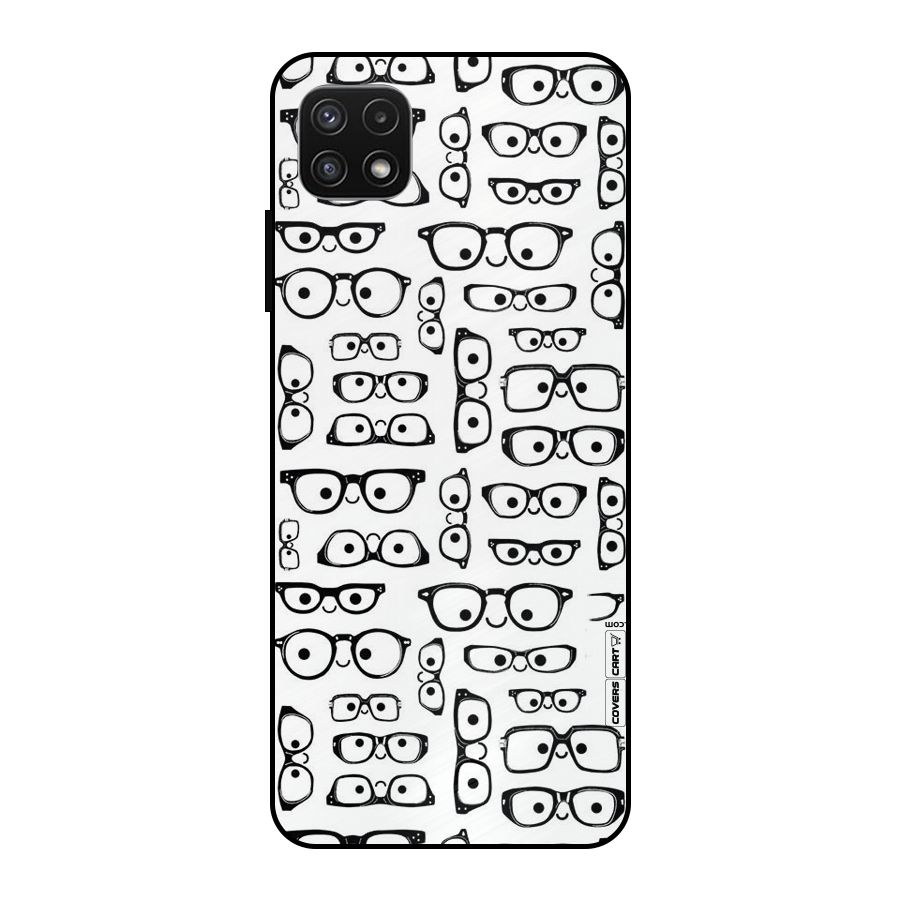 Nerdy Specs Metal Back Case for Galaxy A22 5G