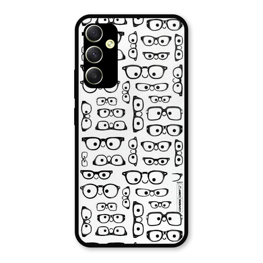 Nerdy Specs Metal Back Case for Galaxy A34