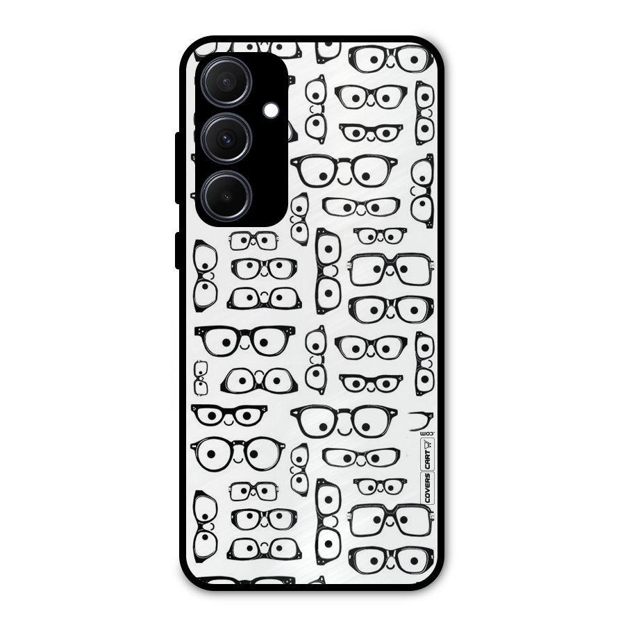 Nerdy Specs Metal Back Case for Galaxy A35