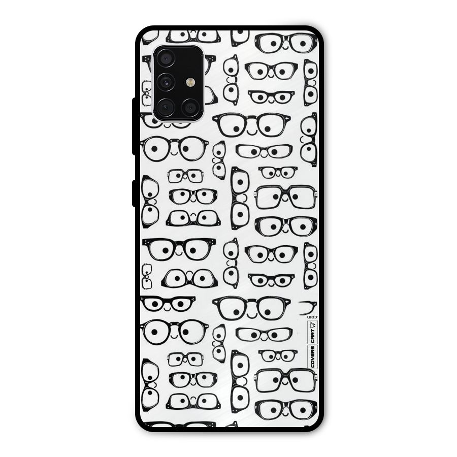 Nerdy Specs Metal Back Case for Galaxy A51