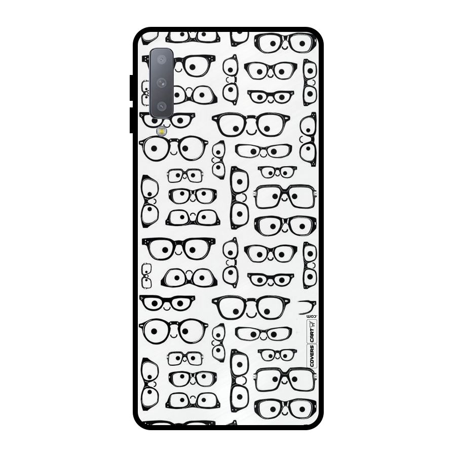 Nerdy Specs Metal Back Case for Galaxy A7 (2018)
