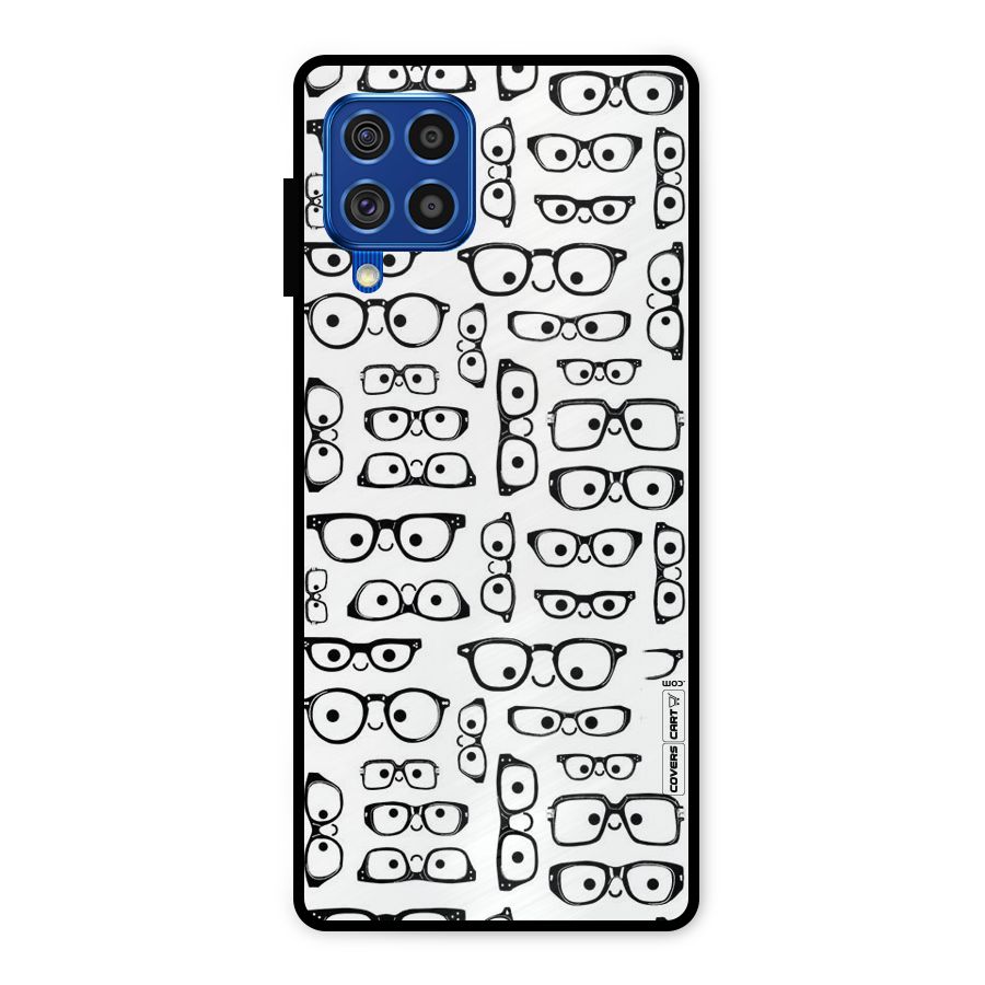 Nerdy Specs Metal Back Case for Galaxy F62