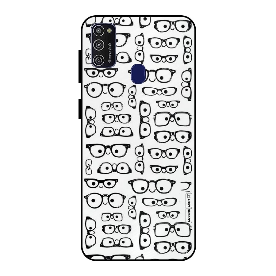 Nerdy Specs Metal Back Case for Galaxy M30s