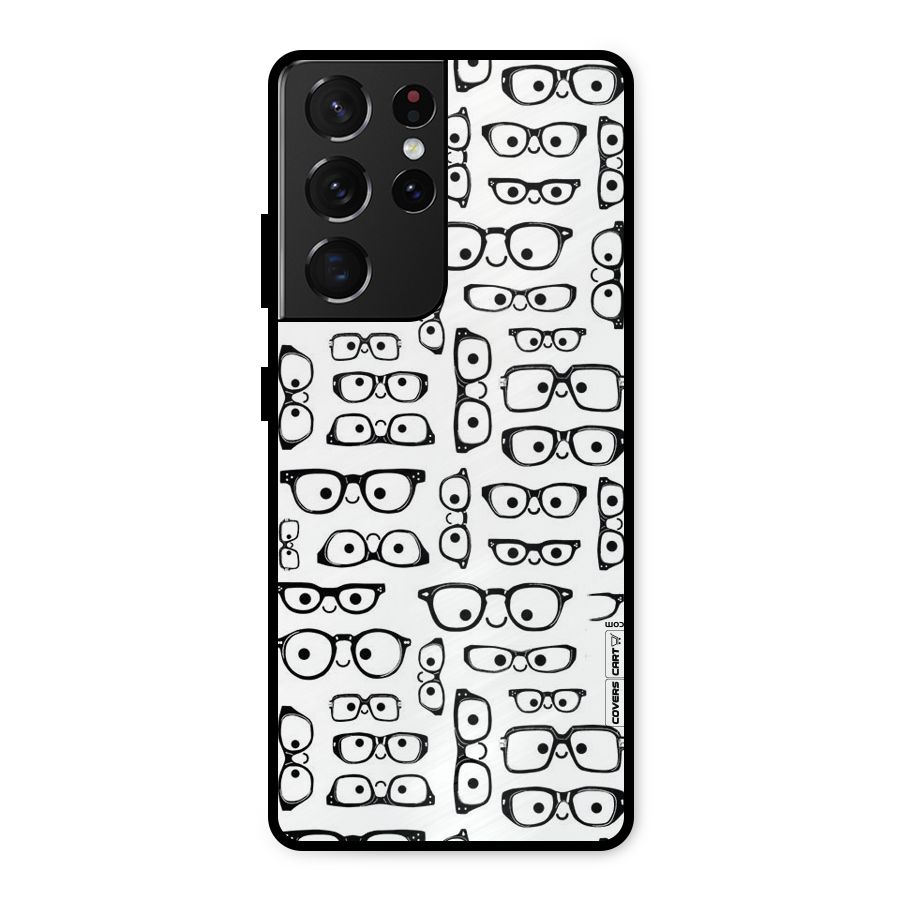 Nerdy Specs Metal Back Case for Galaxy S21 Ultra 5G