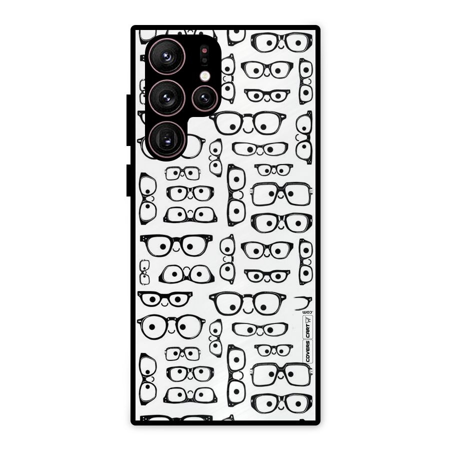Nerdy Specs Metal Back Case for Galaxy S22 Ultra 5G