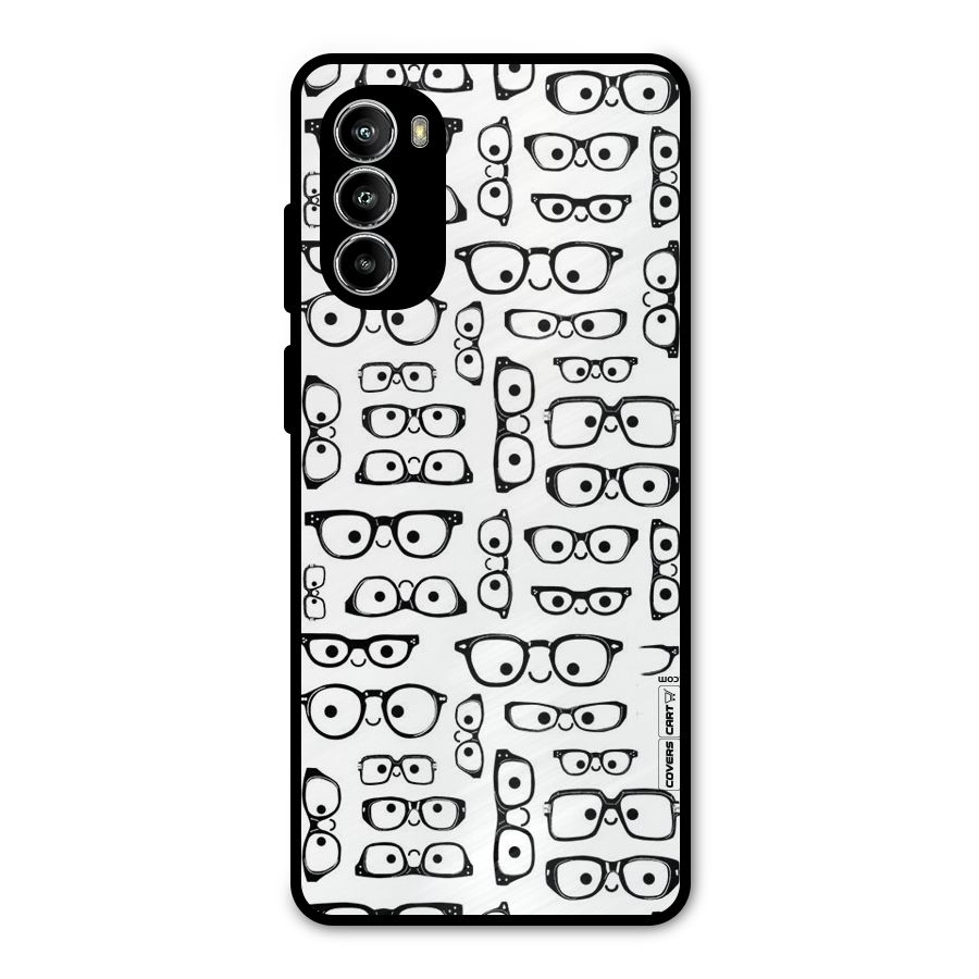 Nerdy Specs Metal Back Case for Moto G52