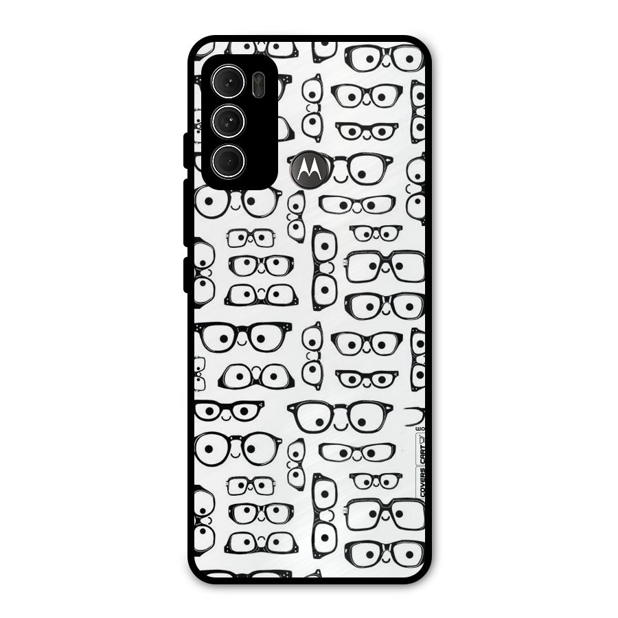 Nerdy Specs Metal Back Case for Moto G60