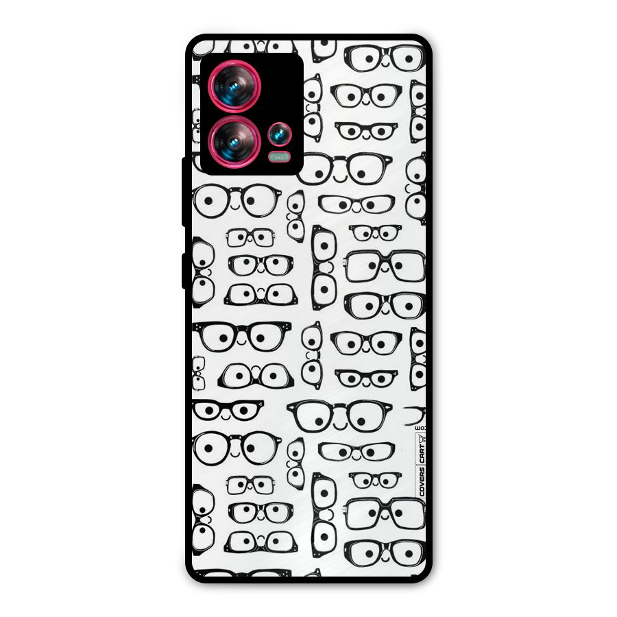 Nerdy Specs Metal Back Case for Motorola Edge 30 Fusion