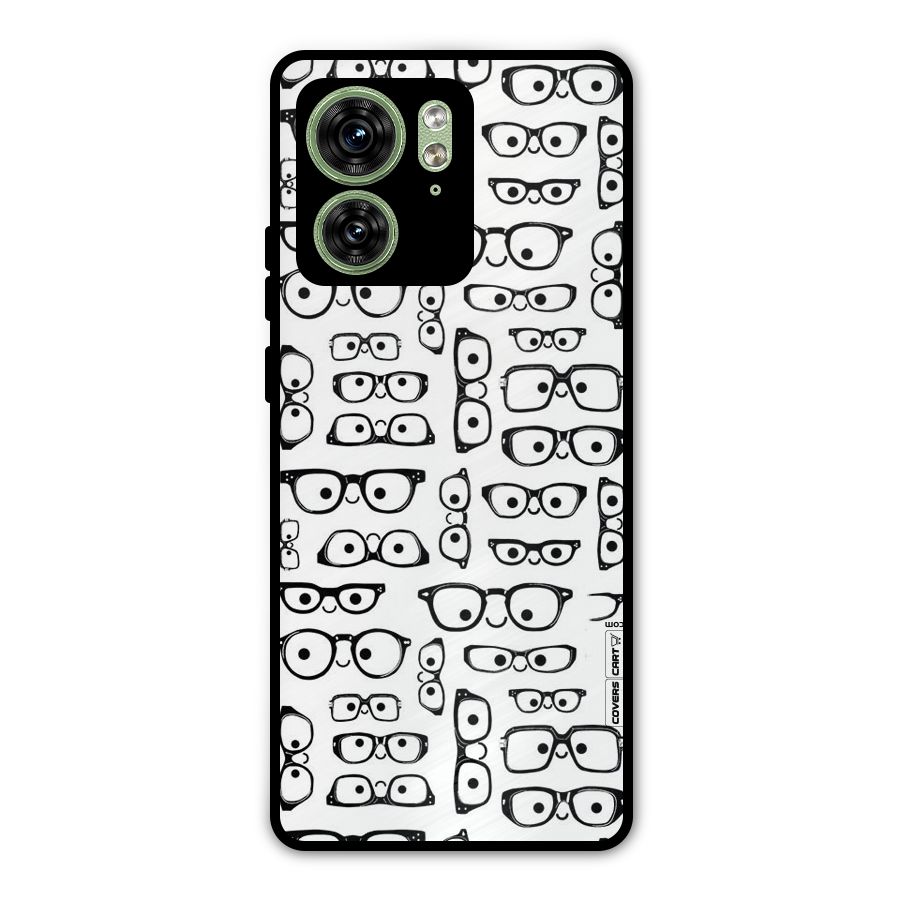 Nerdy Specs Metal Back Case for Motorola Edge 40 5G
