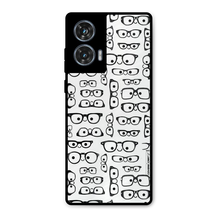 Nerdy Specs Metal Back Case for Motorola G96