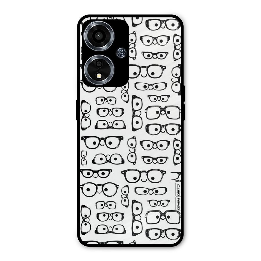Nerdy Specs Metal Back Case for Oppo A59