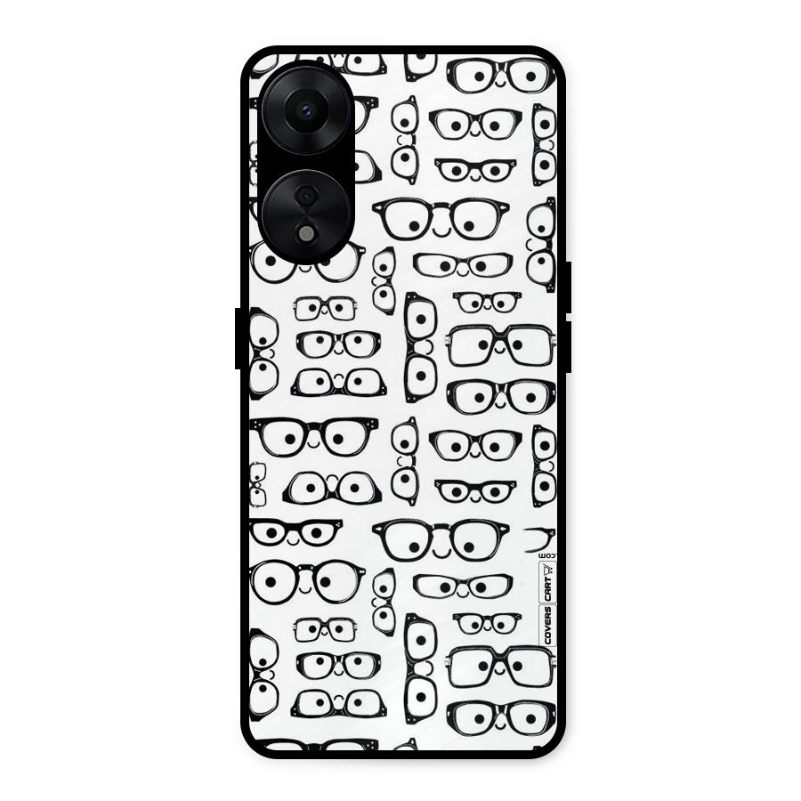 Nerdy Specs Metal Back Case for Oppo A78 5G