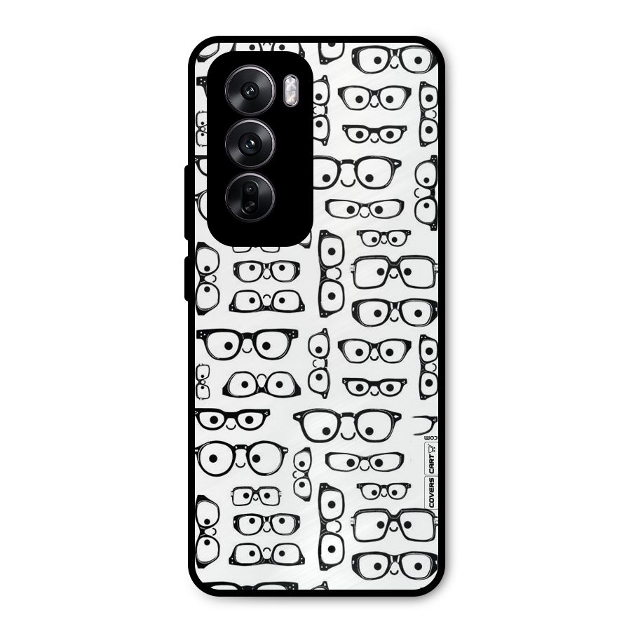 Nerdy Specs Metal Back Case for Oppo Reno12