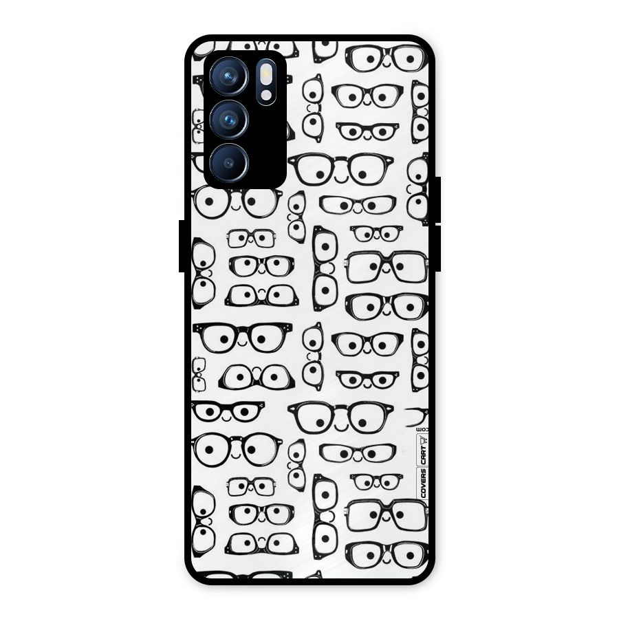 Nerdy Specs Metal Back Case for Oppo Reno6 5G