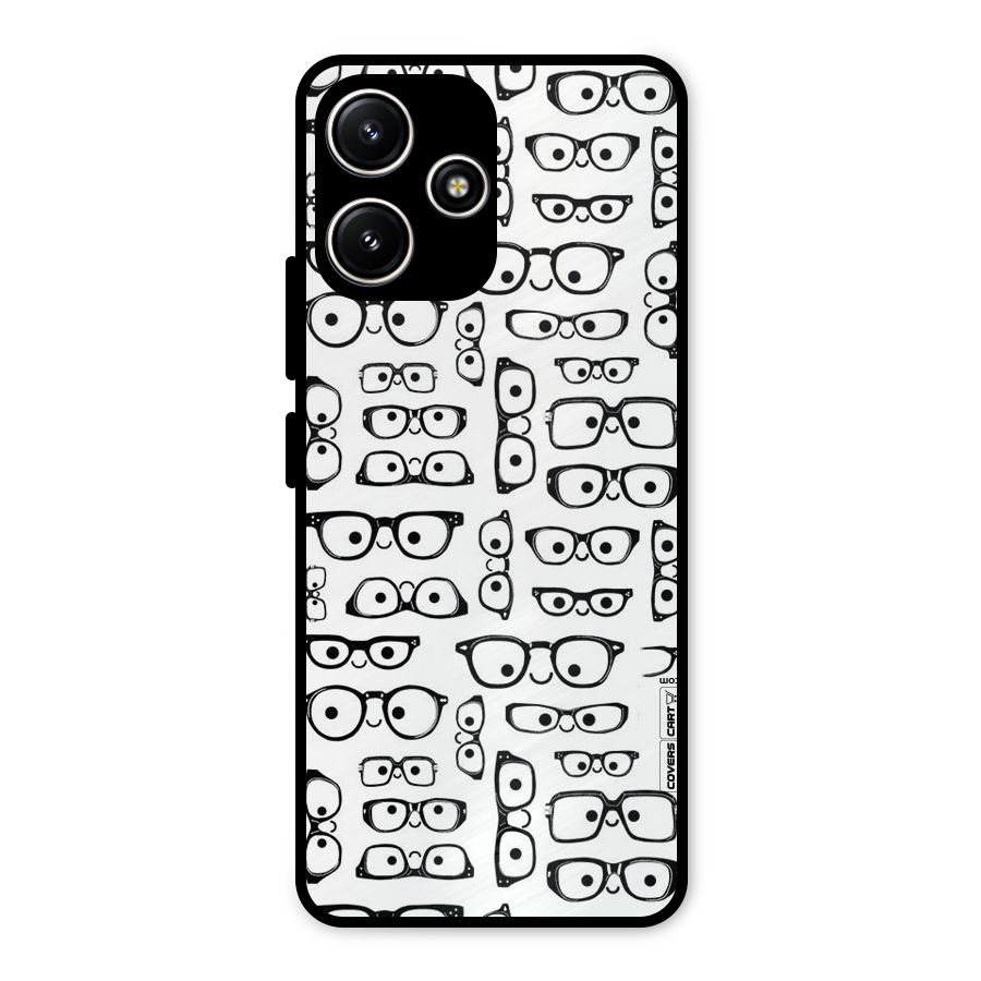 Nerdy Specs Metal Back Case for Poco M6 Pro