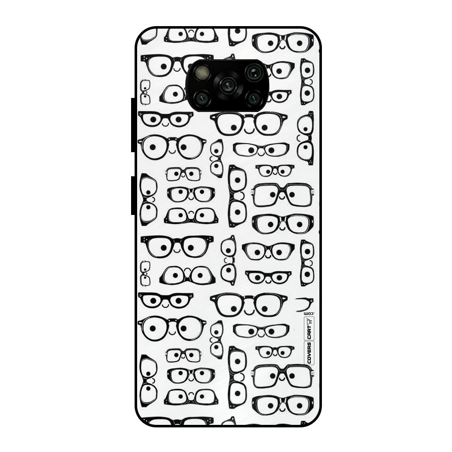Nerdy Specs Metal Back Case for Poco X3
