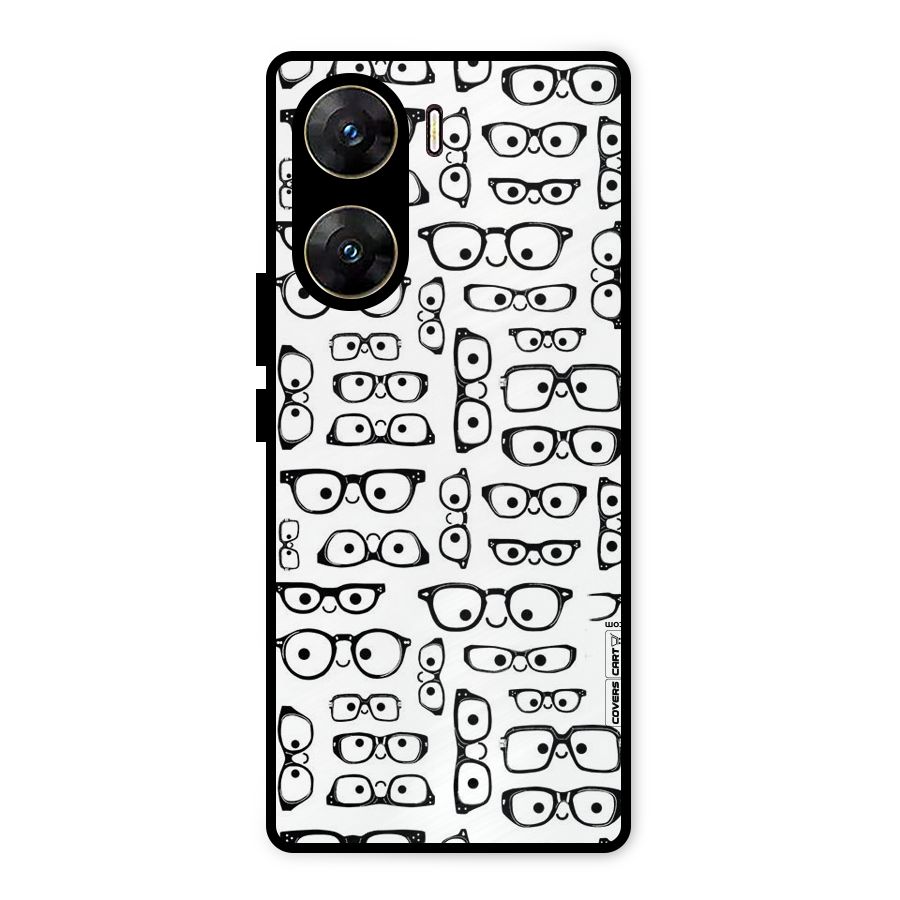 Nerdy Specs Metal Back Case for Vivo V29e