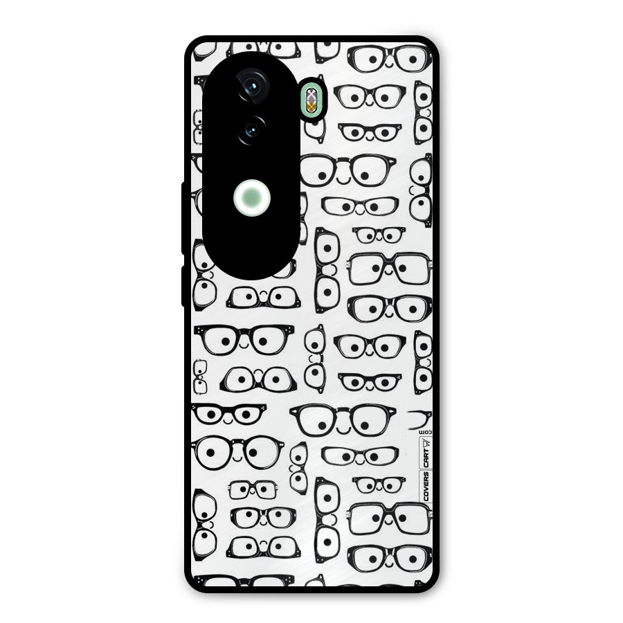 Nerdy Specs Metal Back Case for Vivo V40e