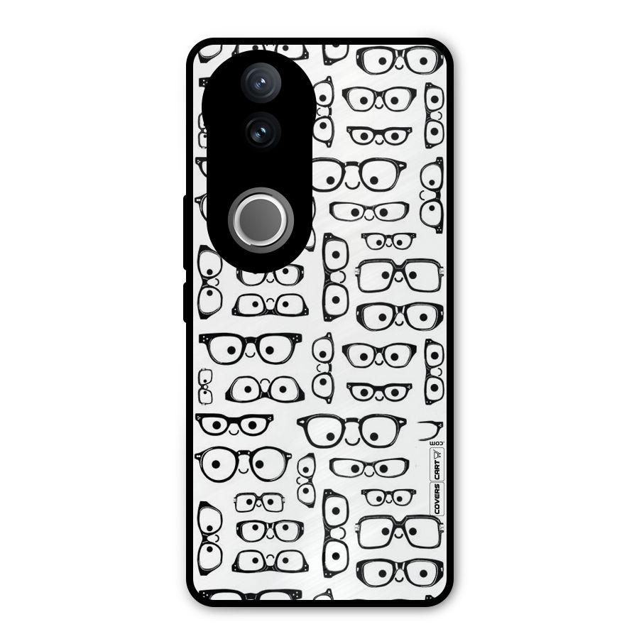 Nerdy Specs Metal Back Case for Vivo V50e