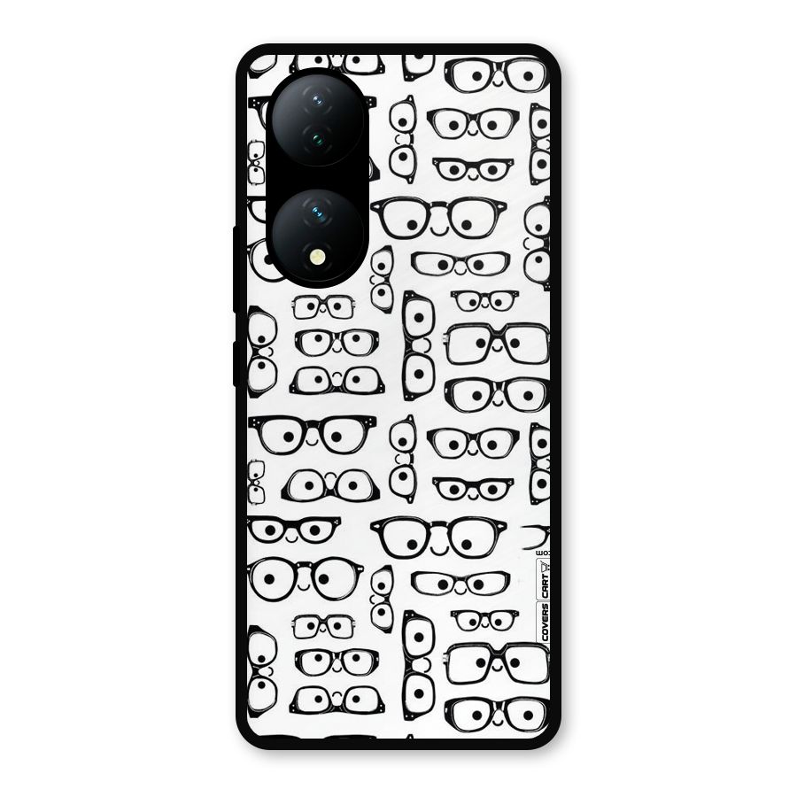 Nerdy Specs Metal Back Case for Vivo Y100a