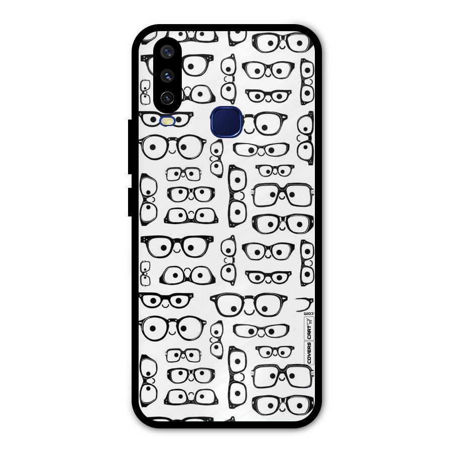 Nerdy Specs Metal Back Case for Vivo Y12
