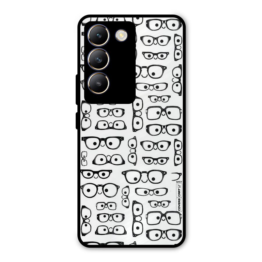 Nerdy Specs Metal Back Case for Vivo Y200e