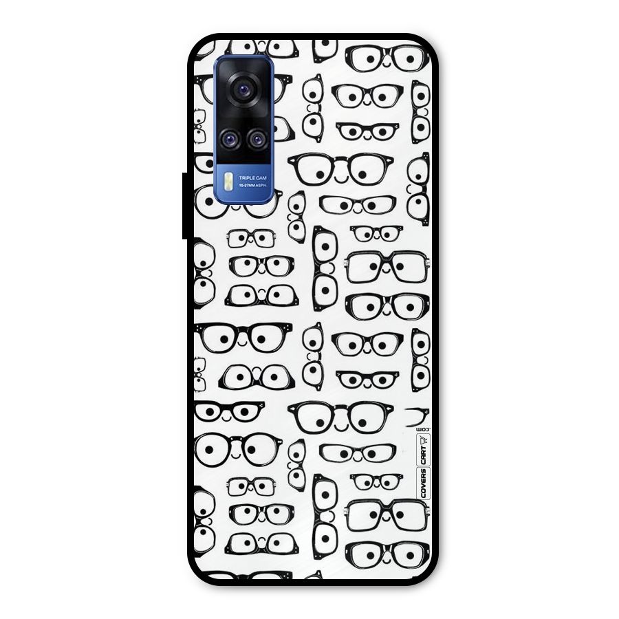 Nerdy Specs Metal Back Case for Vivo Y31