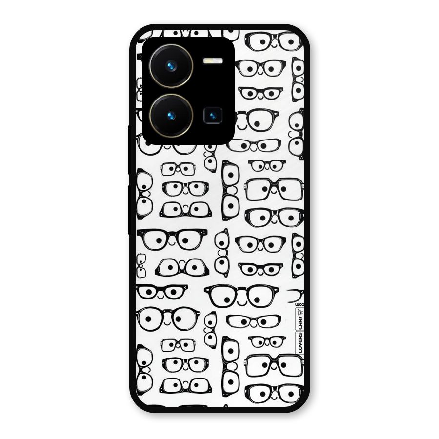 Nerdy Specs Metal Back Case for Vivo Y35