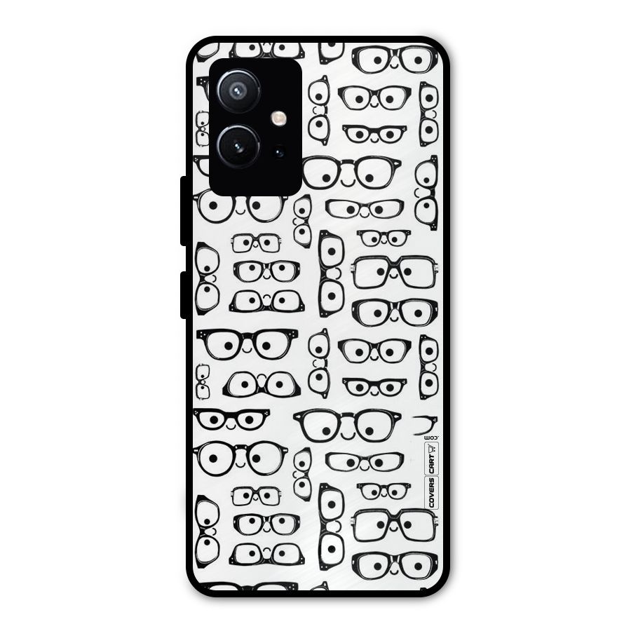 Nerdy Specs Metal Back Case for Vivo Y75 5G
