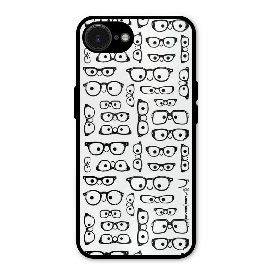 Nerdy Specs Metal Back Case for iPhone 16e