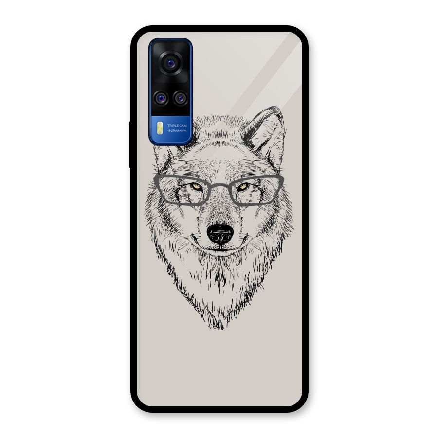 Nerdy Wolf Glass Back Case for Vivo Y31