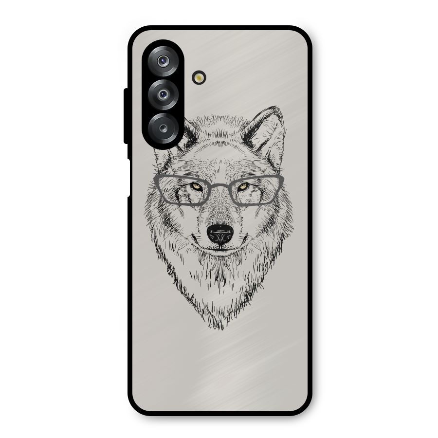 Nerdy Wolf Metal Back Case for Galaxy A26