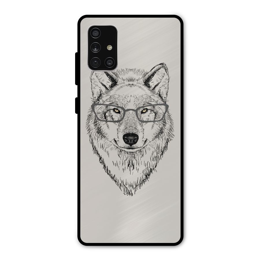 Nerdy Wolf Metal Back Case for Galaxy A71