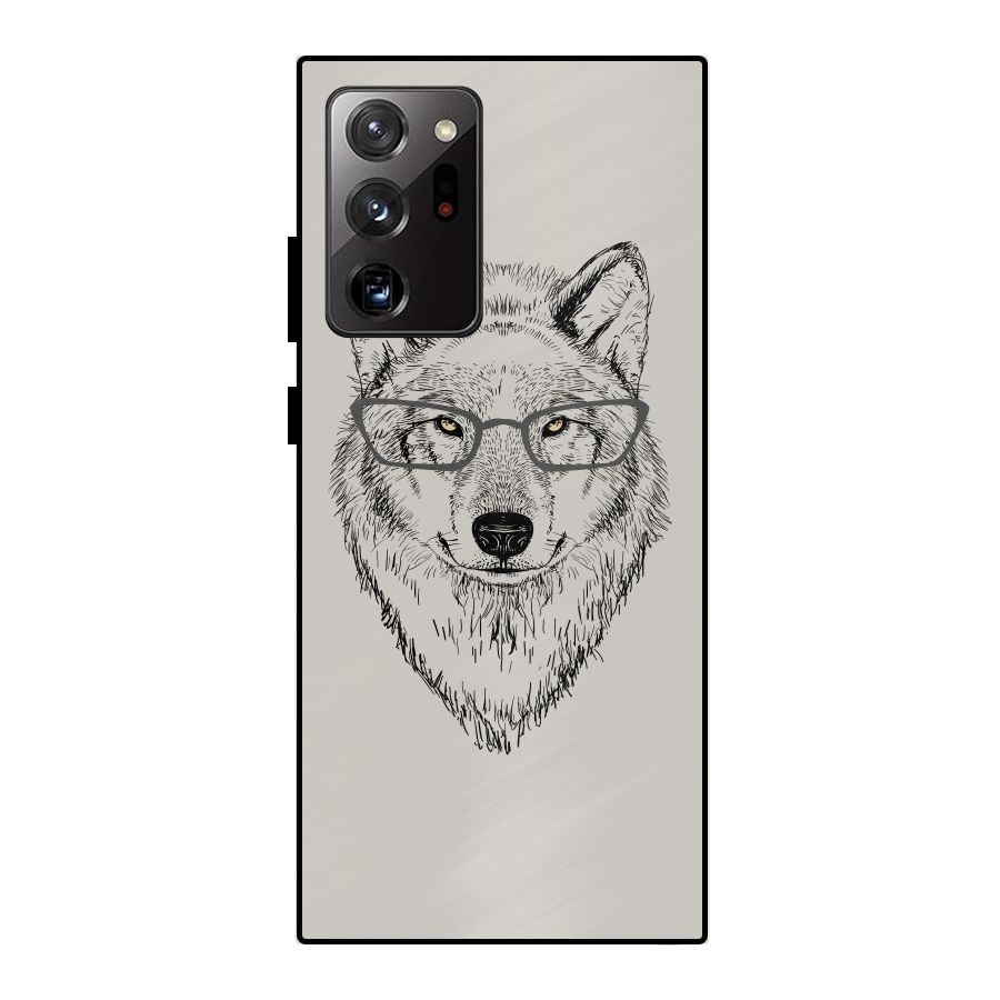 Nerdy Wolf Metal Back Case for Galaxy Note 20 Ultra 5G