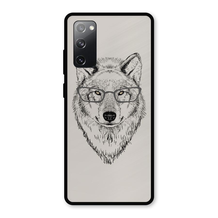 Nerdy Wolf Metal Back Case for Galaxy S20 FE