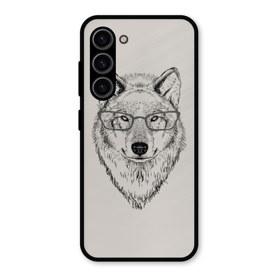 Nerdy Wolf Metal Back Case for Galaxy S23